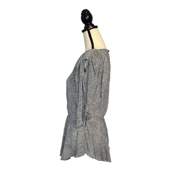 Vintage Ladies Garment Union Made Blouse Women's Large Geometric Circles Print - Picture 3 of 6